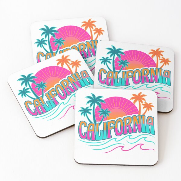 Item preview, California Sunset Beach Palm Trees Pop Art Design designed and sold by CreativeHymms.