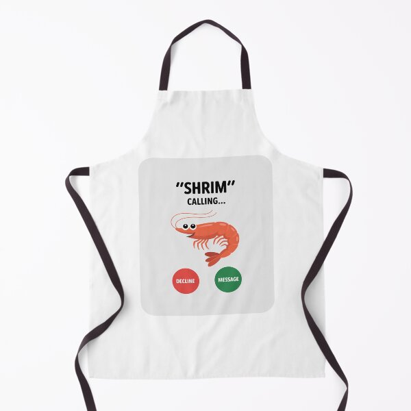 Item preview, Shrim is Calling Remind me Message Decline Accept Phone Call 1 designed and sold by RoyTill0Art.