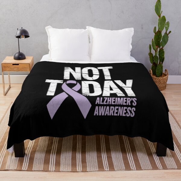 Item preview, Alzheimers Awareness Ribbon Not Today ALZ Alzheimer designed and sold by repconomArt.