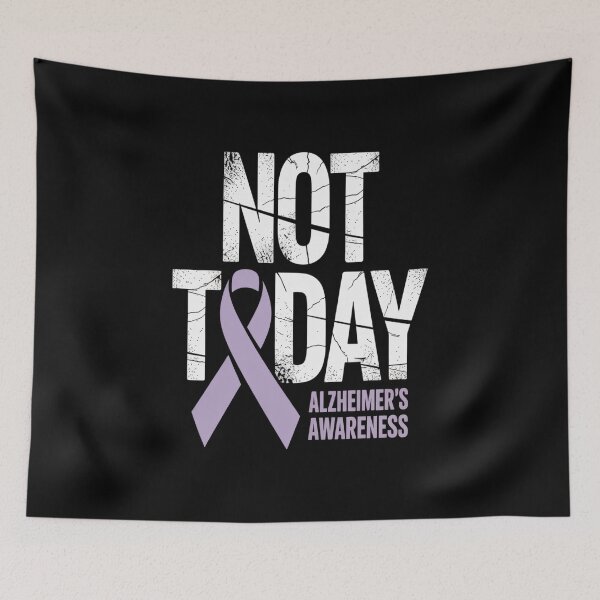 Item preview, Alzheimers Awareness Ribbon Not Today ALZ Alzheimer designed and sold by repconomArt.