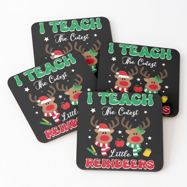 Item preview, I Teach The Cutest Little Reindeers Teacher Christmas Appreciation Gift designed and sold by RannaHile.