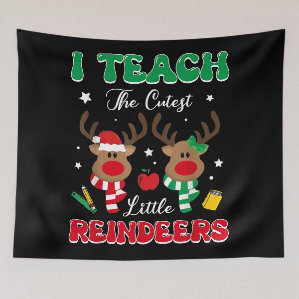 Item preview, I Teach The Cutest Little Reindeers Teacher Christmas Appreciation Gift designed and sold by RannaHile.