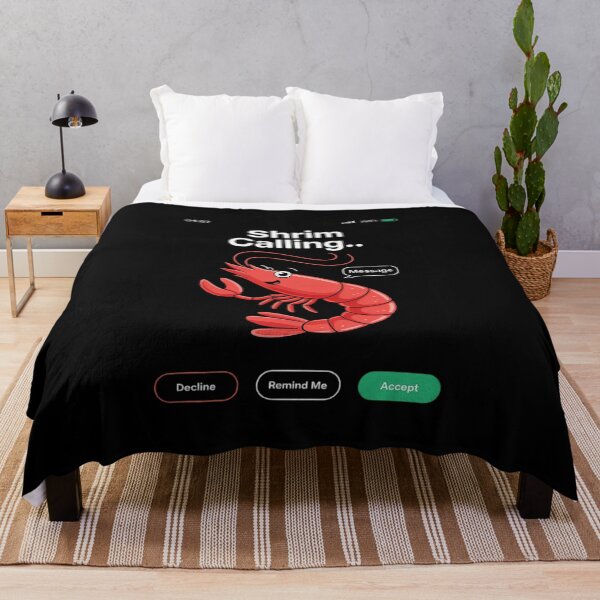 Item preview, Shrim is Calling Remind me Message Decline Accept Phone Call 2  designed and sold by RoyTill0Art.