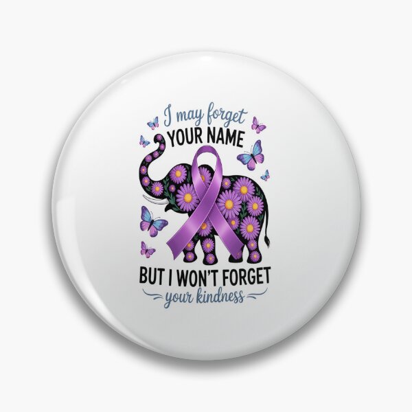 Item preview, Alzheimer's Dementia Awareness Support Elephant I May Forget designed and sold by repconomArt.