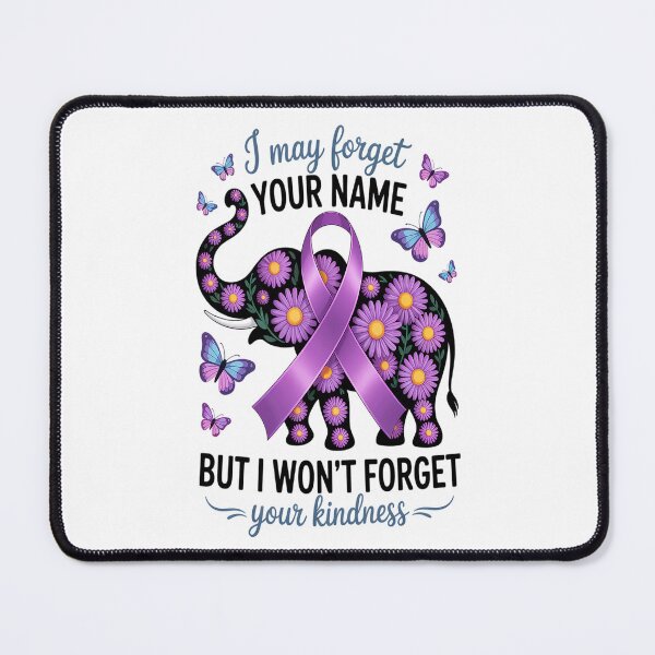 Item preview, Alzheimer's Dementia Awareness Support Elephant I May Forget designed and sold by repconomArt.