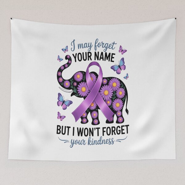 Item preview, Alzheimer's Dementia Awareness Support Elephant I May Forget designed and sold by repconomArt.
