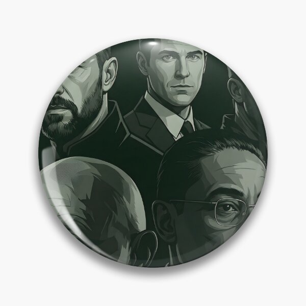 Item preview, Dark Crime Syndicate Portrait – Gritty Noir Underworld Poster designed and sold by AbstractAuraArt.