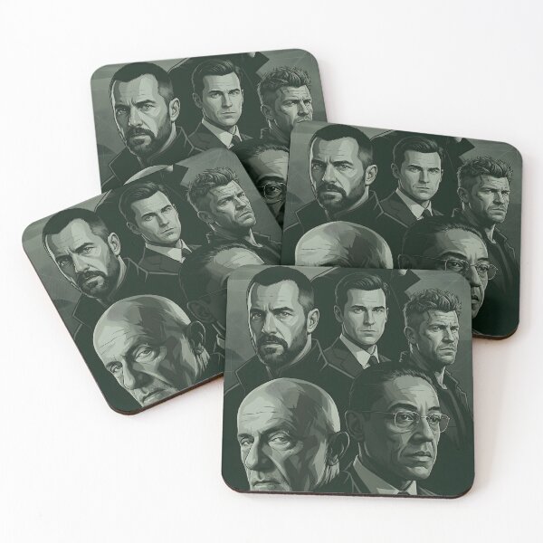 Item preview, Dark Crime Syndicate Portrait – Gritty Noir Underworld Poster designed and sold by AbstractAuraArt.