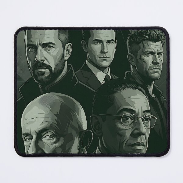 Item preview, Dark Crime Syndicate Portrait – Gritty Noir Underworld Poster designed and sold by AbstractAuraArt.