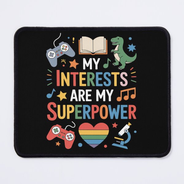 Item preview, My Interests are My Superpower Kids Autism Awareness designed and sold by BubblePancake.