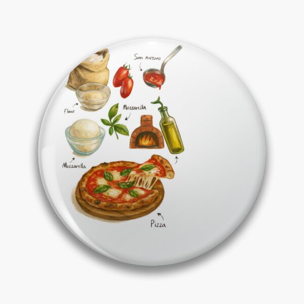Item preview, Margheritta Pizza Recipe Teeshirt | Classic Hot Dish | Cookbook | Hand-drawn Recipe Shirt | Fine Dining designed and sold by fishnsteve.