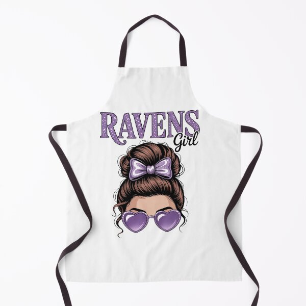 Item preview, Ravens Messy Bun Girl Cheer Girl Men Women designed and sold by estellaken.