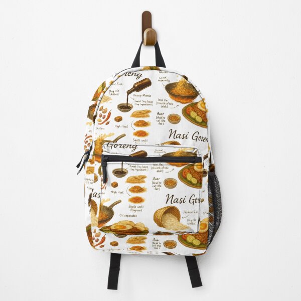 Item preview, Nasi Goreng (Indonesian Fried Rice) 1 Recipe Teeshirt | Classic Hot Dish | Cookbook | Hand-drawn Recipe Shirt | Fine Dining designed and sold by fishnsteve.