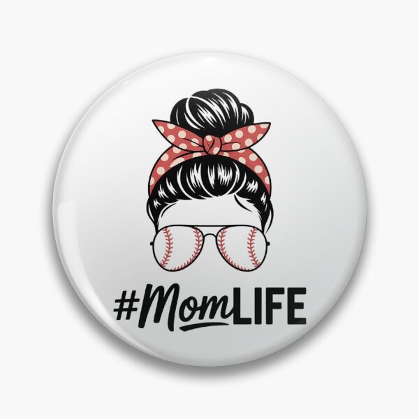 Item preview, Baseball Mom Life Women's Day Mothers Day Braids Messy Bun designed and sold by VENOM0RIOT.