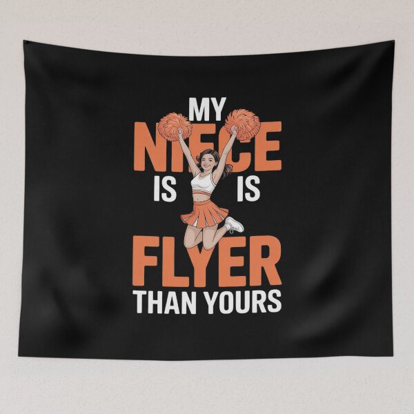 Item preview, My Niece is Flyer Than Yours Aunt Cheerleader Support designed and sold by BubblePancake.