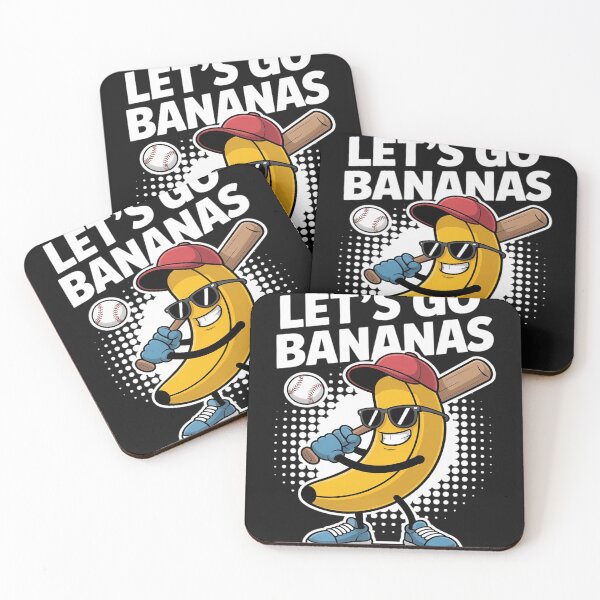 Item preview, Let's Go Bananas Funny Banana Baseball Lover Banana designed and sold by LegendsArt75.