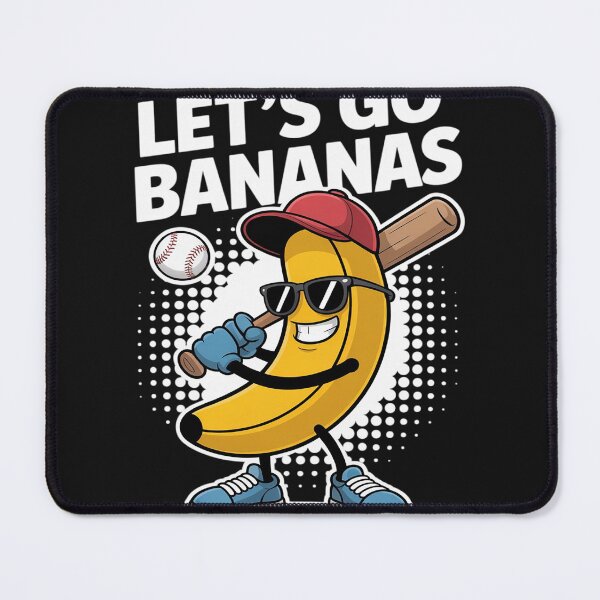 Item preview, Let's Go Bananas Funny Banana Baseball Lover Banana designed and sold by LegendsArt75.
