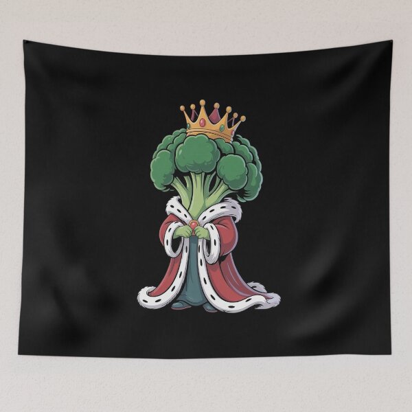 Item preview, Broccoli King Mens Broccoli Lover Black designed and sold by Catharsiscath.