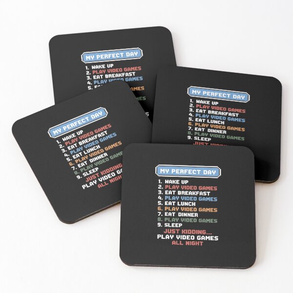 Item preview, My Perfect Day Play Video Games Gamer designed and sold by BubblePancake.