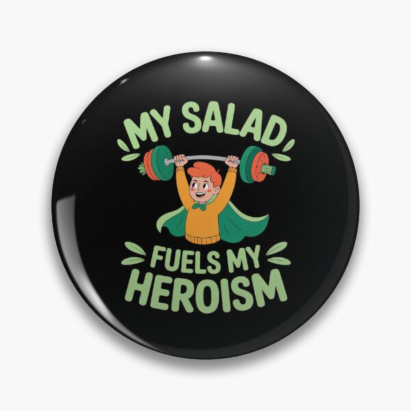 Item preview, My Salad Fuels My Heroism Superhero Veggie Novelty  designed and sold by BubblePancake.