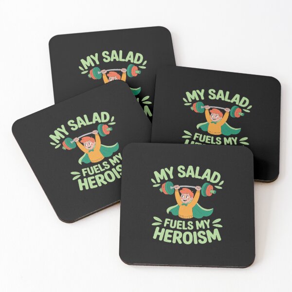 Item preview, My Salad Fuels My Heroism Superhero Veggie Novelty  designed and sold by BubblePancake.