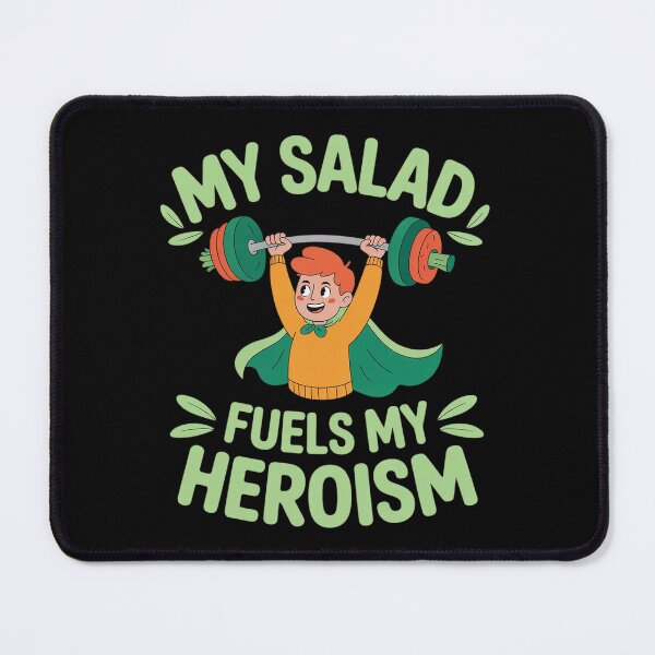 Item preview, My Salad Fuels My Heroism Superhero Veggie Novelty designed and sold by BubblePancake.