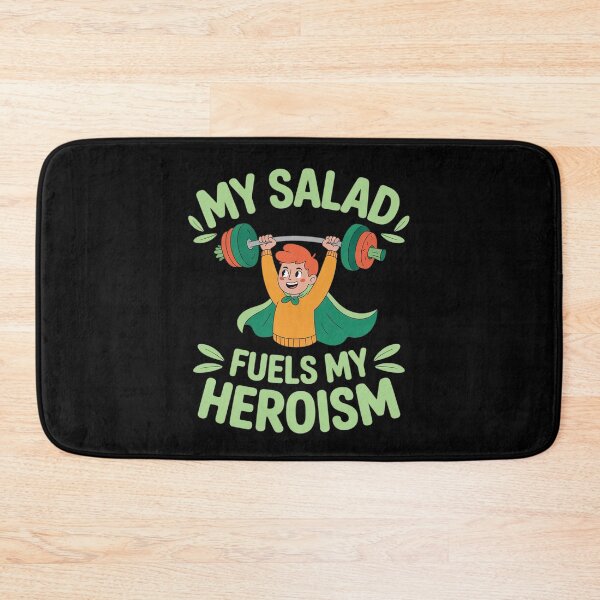 Item preview, My Salad Fuels My Heroism Superhero Veggie Novelty  designed and sold by BubblePancake.