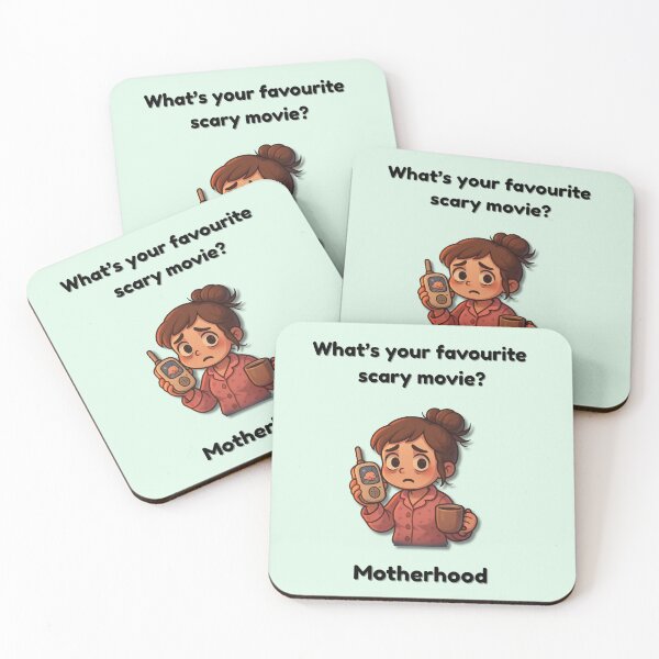 Item preview, Motherhood: The Cutest Scary Movie – Parenting Humor Design designed and sold by MadeInNapTime.