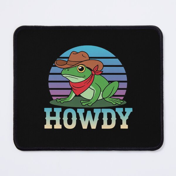 Item preview, Aesthetic Howdy Frog Funny Cowboy Toad Amphibian Lover designed and sold by RuthGAArt.