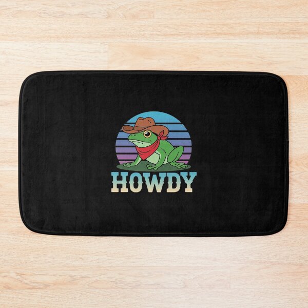 Item preview, Aesthetic Howdy Frog Funny Cowboy Toad Amphibian Lover  designed and sold by RuthGAArt.