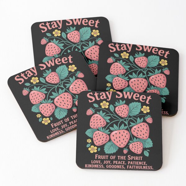 Item preview, Boho Strawberry Stay Sweet The Fruit Of The Spirit Christian  designed and sold by RuthGAArt.