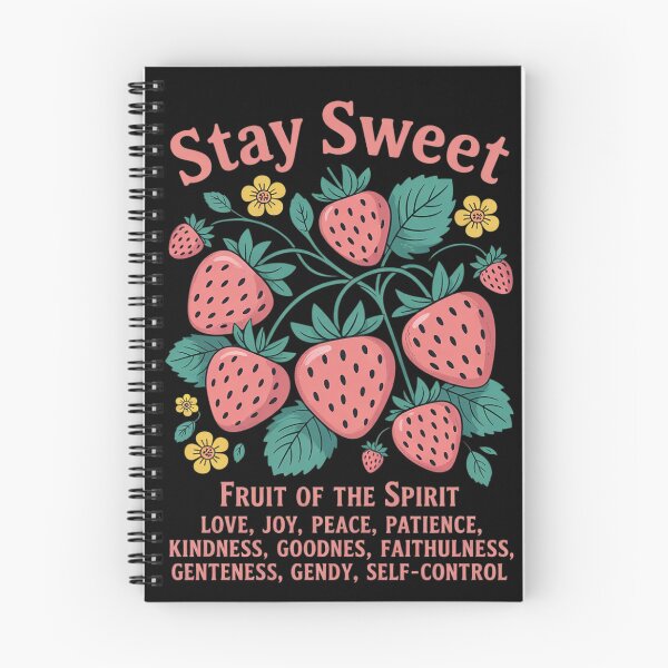 Item preview, Boho Strawberry Stay Sweet The Fruit Of The Spirit Christian  designed and sold by RuthGAArt.