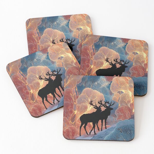 Item preview, Surreal Biophilic Aurora Winter Forest Glow designed and sold by ChinzorigBAY.