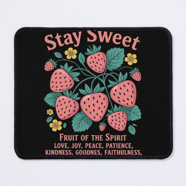 Item preview, Boho Strawberry Stay Sweet The Fruit Of The Spirit Christian  designed and sold by RuthGAArt.