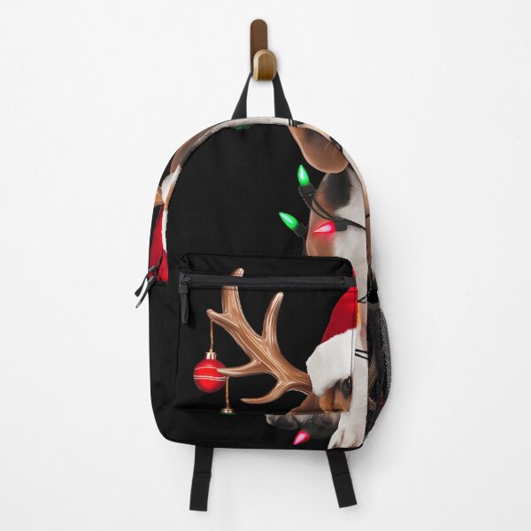 Item preview, Adorable Beagle Dog Tangles in Colorful Christmas Lights and Antlers designed and sold by HuserPiri.