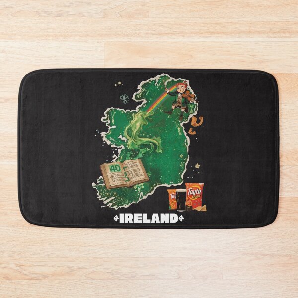 Item preview, Ireland Magical Map - Irish Mythology Leprechaun Rainbow Fiddle designed and sold by TitanRN.