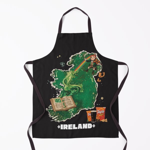 Item preview, Ireland Magical Map - Irish Mythology Leprechaun Rainbow Fiddle designed and sold by TitanRN.