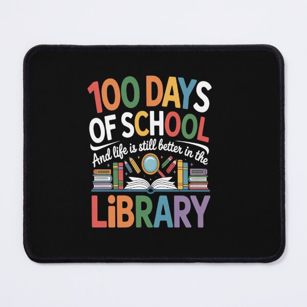 Item preview, 100 Days of School and Life is still better in the Library designed and sold by KonopikaaArt.