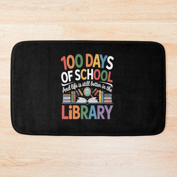 Item preview, 100 Days of School and Life is still better in the Library designed and sold by KonopikaaArt.