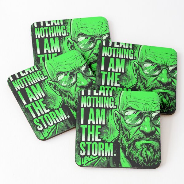 Item preview, I Am the Storm – Bold Green Gritty Warrior Poster designed and sold by AbstractAuraArt.