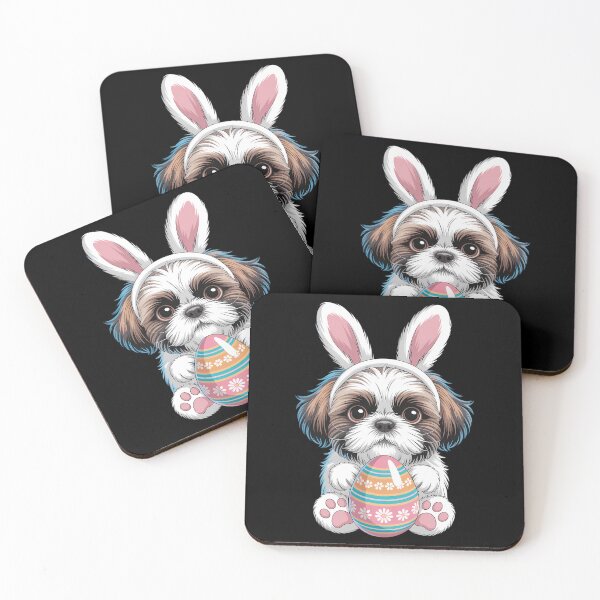 Item preview, Cute Bunny Shih Tzu Dog Easter Hug Eggs Easter Day designed and sold by VENOM0RIOT.