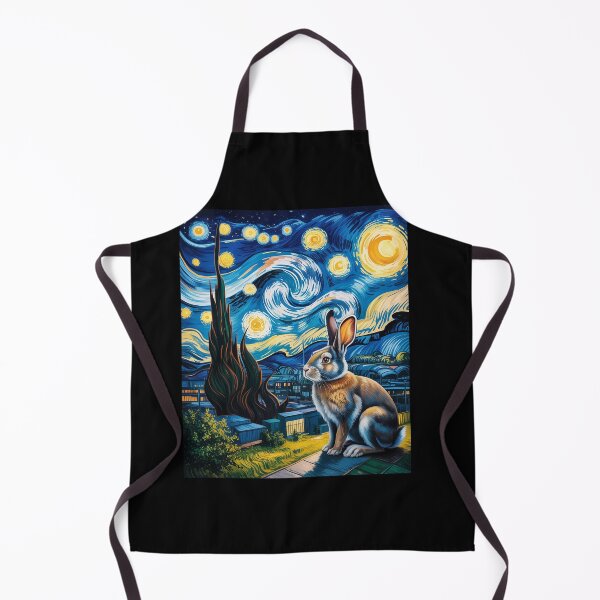 Artikelvorschau, Sternennachtkaninchen im Stil von Van Gogh entworfen und verkauft von estellaken.