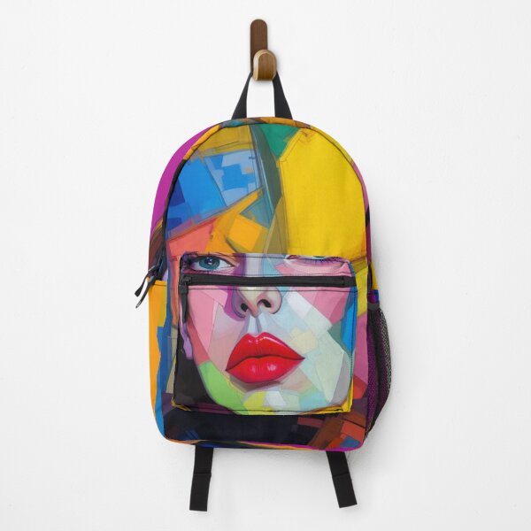 Item preview, Cubist art portrait in vibrant colors designed and sold by Hot4Shirt.