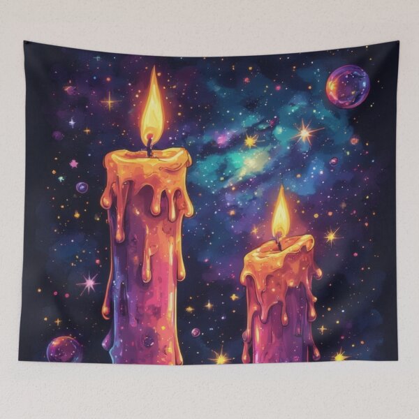 Item preview, Cosmic candles and star sphere image designed and sold by Mianku | Für das Leben.