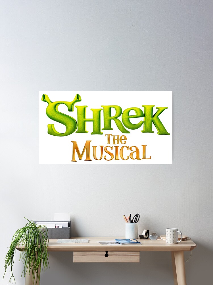 Shrek the Musical Logo Poster for Sale by musicalsoundtra