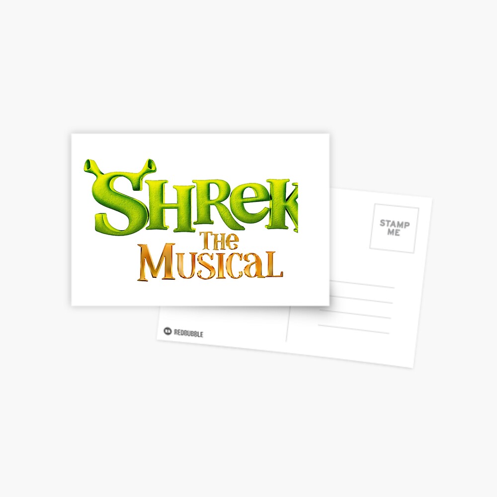 Shrek The Musical Logo Postcard By Musicalsoundtra Redbubble