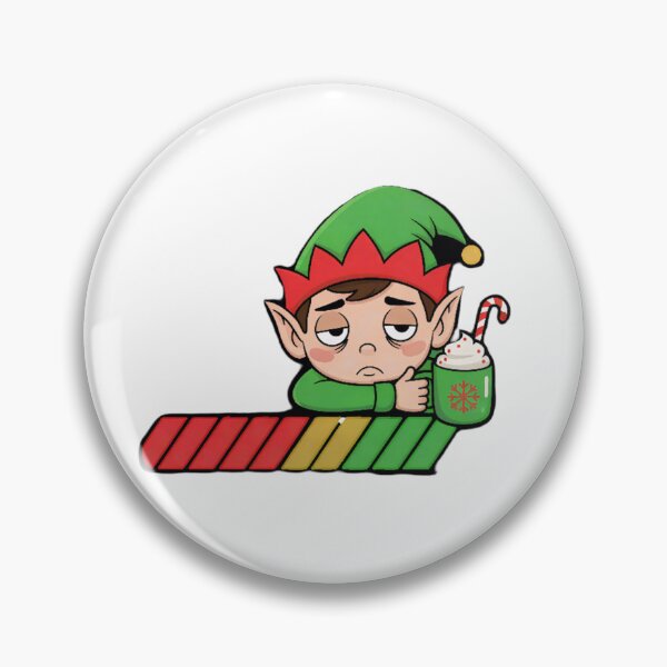 Item preview, Tired Elf Loading Bar Christmas T-Shirt - Funny Holiday Caffeine Energy Level Tee designed and sold by ZyxDes.