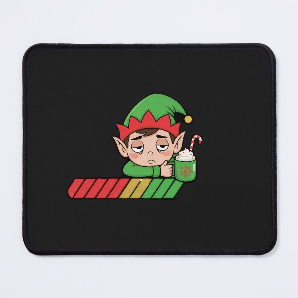 Item preview, Tired Elf Loading Bar Christmas T-Shirt - Funny Holiday Caffeine Energy Level Tee designed and sold by ZyxDes.