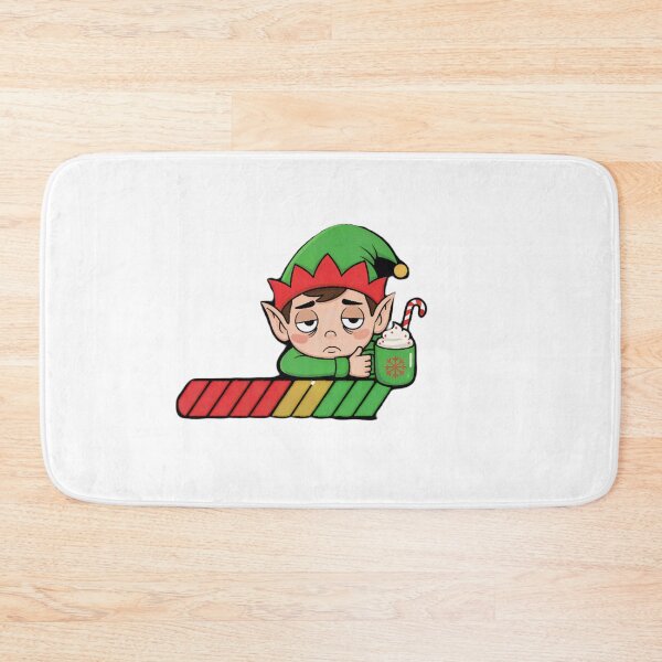 Item preview, Tired Elf Loading Bar Christmas T-Shirt - Funny Holiday Caffeine Energy Level Tee designed and sold by ZyxDes.