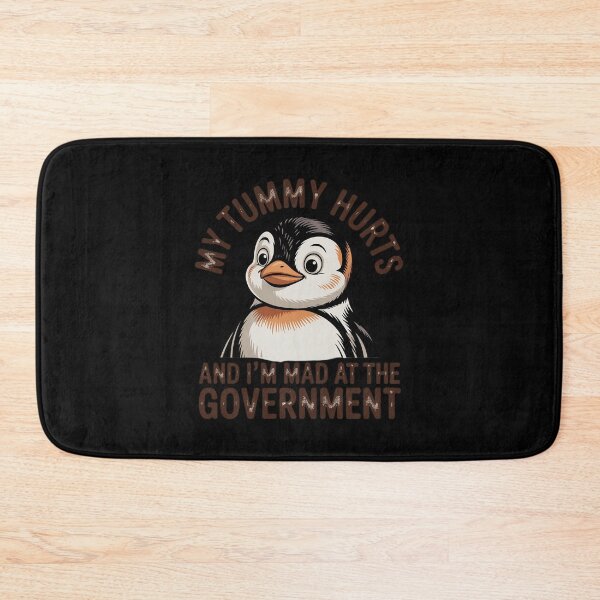 Item preview, My Tummy Hurts & I'm Mad at The Government IBS Penguin designed and sold by skanderio.
